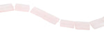 22x30mm Rose Quartz Rectangular Beads