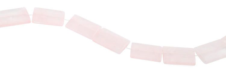 22x30mm Rose Quartz Rectangular Beads