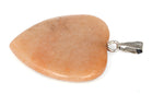 25mm Orange Heart Pendant