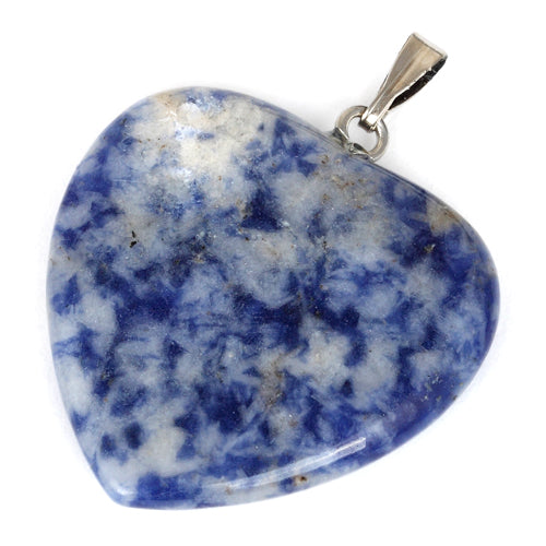 25mm Sodalite Heart Pendant