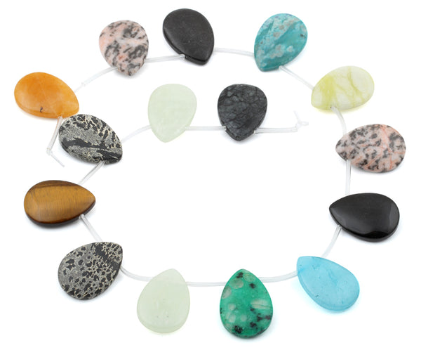 25x18MM Multi-stone Drop Gemstone Beads