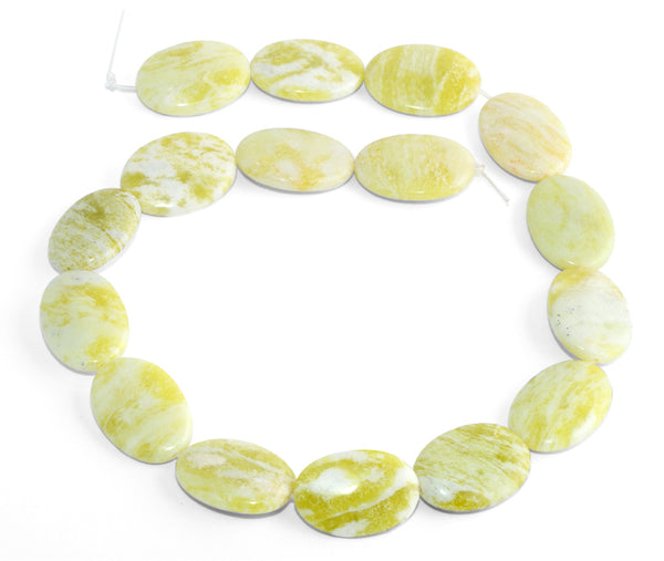 25x18MM Pineapple Jasper Puffy Oval Gemstone Beads