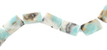 25x35MM Black Gold Amazonite Rectangular Gemstone Beads