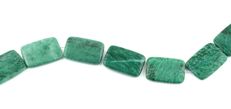 25x35MM Brazil Rainforest Jasper Rectangular Gemstone Beads