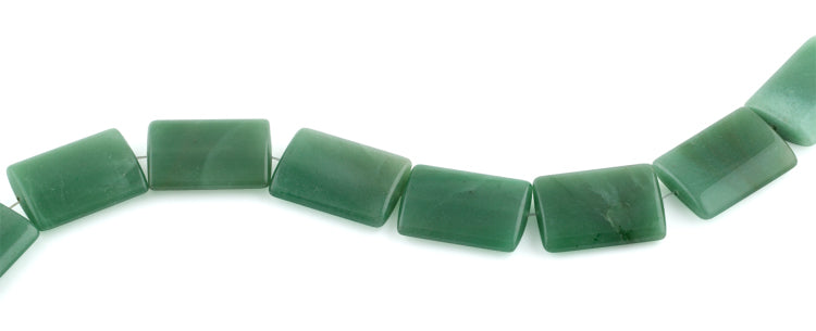 25x35MM Green Aventurine Rectangle Gemstone Beads