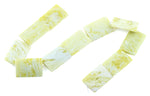 25x35MM Lemon Puffy Rectangular Gemstone Beads