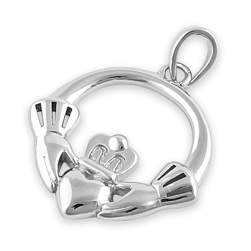 Sterling Silver Claddagh Pendant