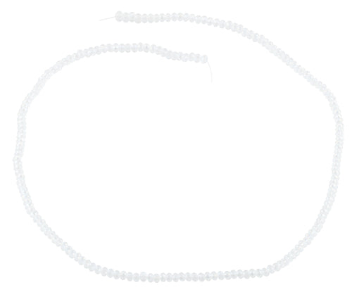 2mm Clear Faceted Rondelle Crystal Beads