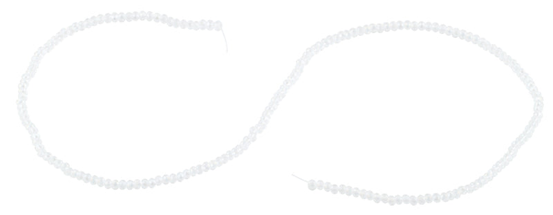 2mm Clear Faceted Rondelle Crystal Beads