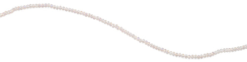 2mm Clear Rose Faceted Rondelle Crystal Beads