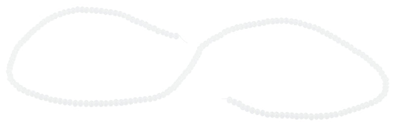 2mm Clear White Faceted Rondelle Crystal Beads