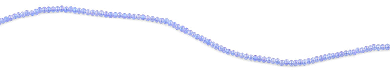 2mm Light Purple Faceted Rondelle Crystal Beads