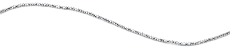 2mm Metal Faceted Rondelle Crystal Beads