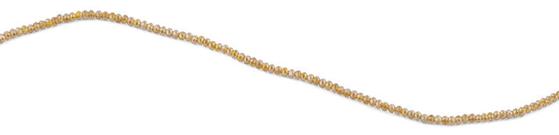 2mm Tan Faceted Rondelle Crystal Beads