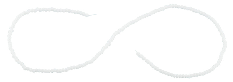 2mm White Faceted Rondelle Crystal Beads