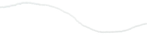 2mm White Faceted Rondelle Crystal Beads