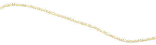 2mm Yellow Faceted Rondelle Crystal Beads