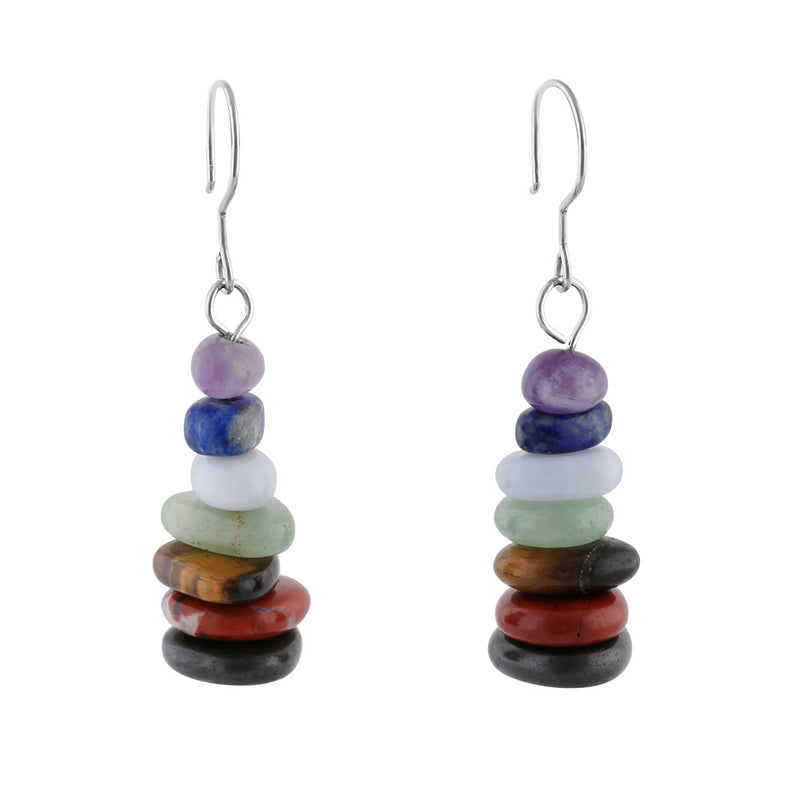 Colorful Gemstone Earrings