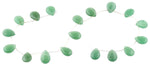 30x22MM Green Aventurine Flat Drop Gemstone Beads
