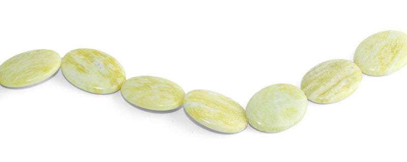 30x22MM Pineapple Jasper Puffy Oval Gemstone Beads