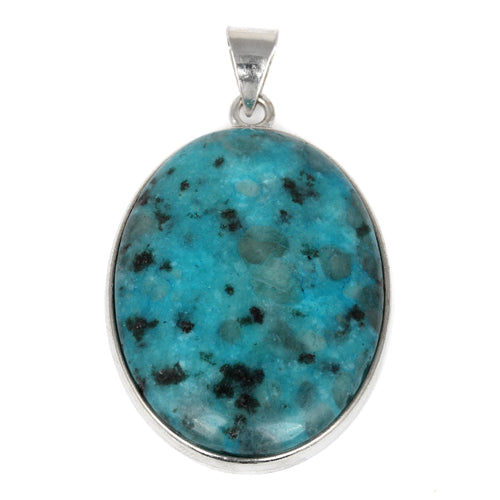 30X40MM Oval Aqua Quartz Gemstone Pendant