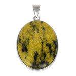 30X40MM Oval Yellow Turtle Jasper Gemstone Pendant