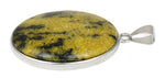 30X40MM Oval Yellow Turtle Jasper Gemstone Pendant
