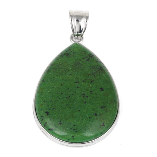 30X40MM Pear Gapeite Turquoise Gemstone Pendant