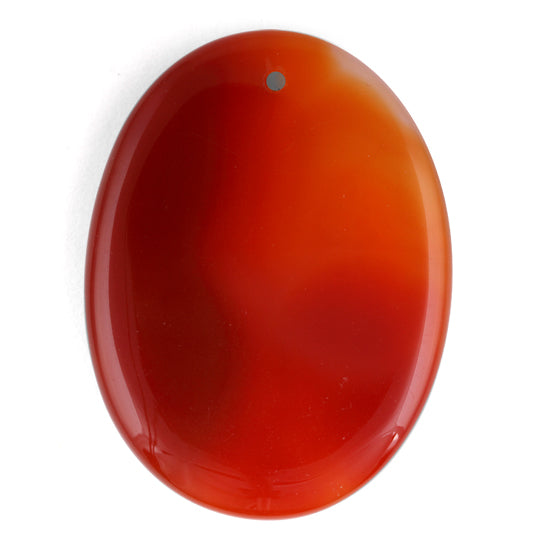 30X40MM Plain Oval Conelian Agate Gem Stone Pendant