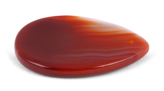 30X40MM Plain Pear Carnelian Agate Gem Stone Pendant