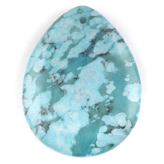 35X45MM Plain Pear Turquoise Jasper Gem Stone Pendant