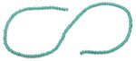 3mm Green Faceted Rondelle Glass Beads