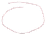 3mm Pink Faceted Rondelle Glass Beads