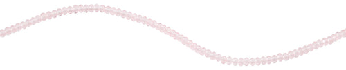 3mm Pink Faceted Rondelle Glass Beads