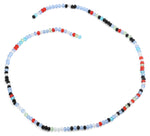3mm Rainbow Faceted Rondelle Glass Beads