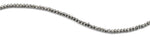 3mm Silver Faceted Rondelle Glass Beads