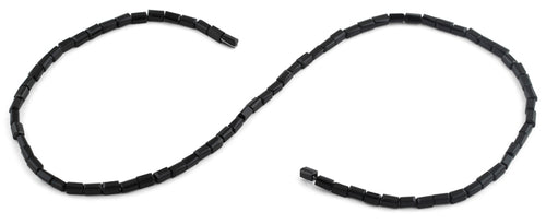 3X6mm Black Rectangle Faceted Crystal Beads