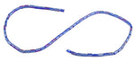 3X6mm Blue Rectangle Faceted Crystal Beads