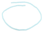 3X6mm Light Blue Rectangle Faceted Crystal Beads