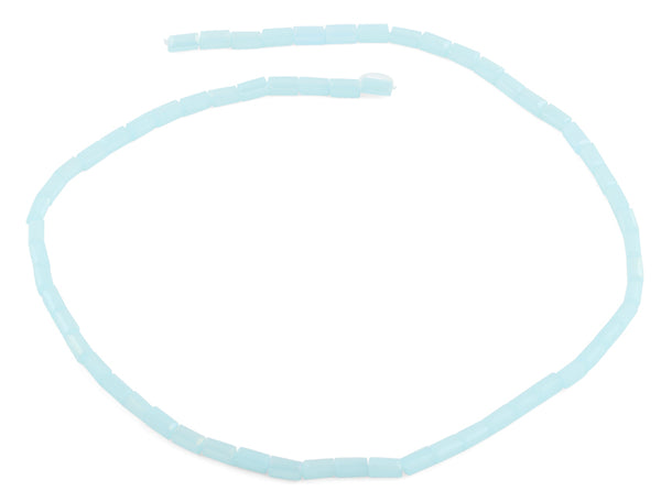 3X6mm Light Blue Rectangle Faceted Crystal Beads