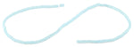 3X6mm Light Blue Rectangle Faceted Crystal Beads