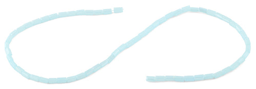 3X6mm Light Blue Rectangle Faceted Crystal Beads