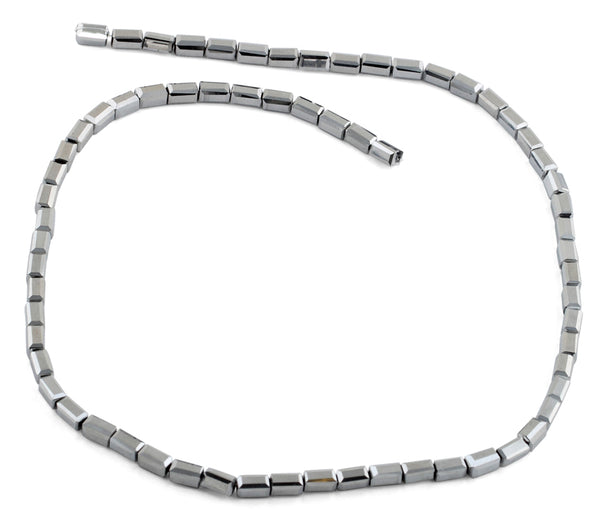 3X6mm Metallic Rectangle Faceted Crystal Beads