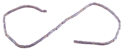3X6mm Purple Rectangle Faceted Crystal Beads