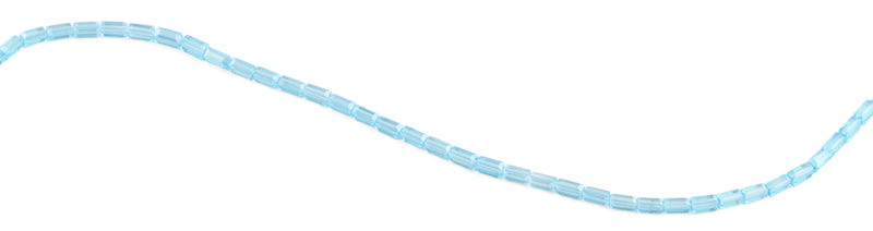 3X6mm Teal Rectangle Faceted Crystal Beads