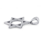 Sterling Silver 20mm Star of David Pendant
