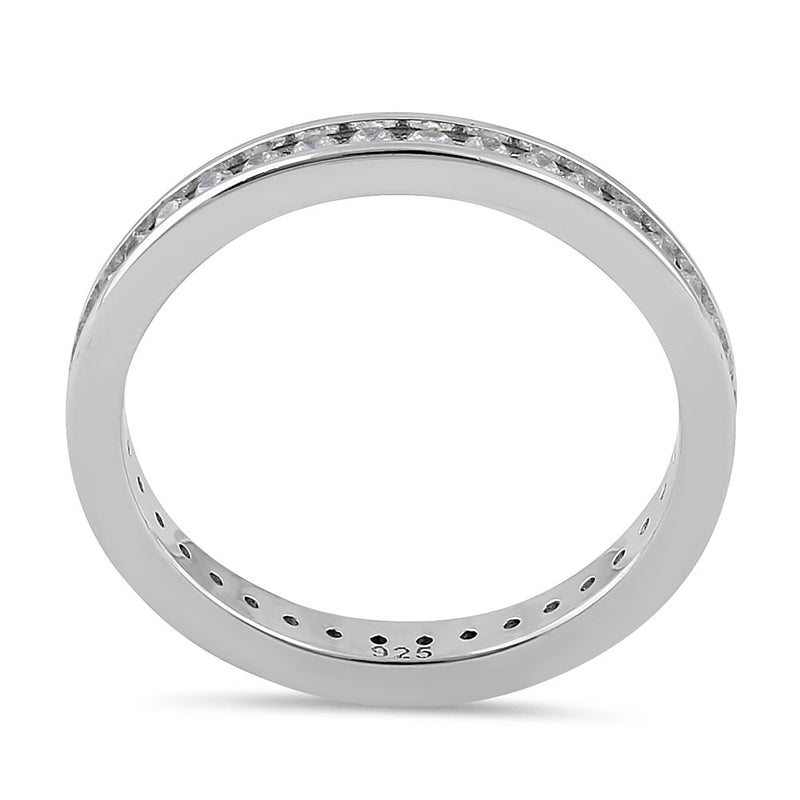 Sterling Silver Stackable Eternity CZ Ring
