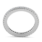 Sterling Silver Stackable Eternity CZ Ring