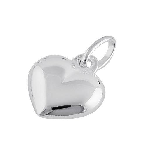 Sterling Silver Bubble Heart Pendant