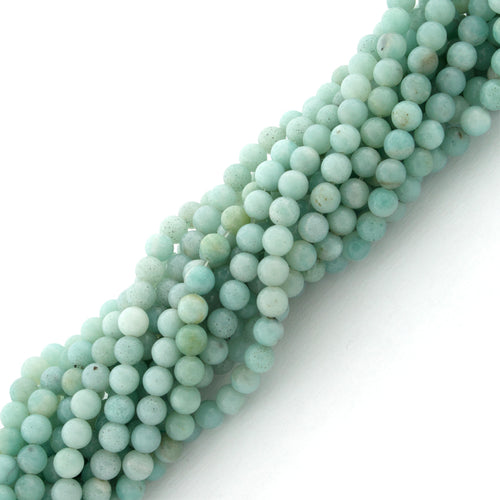 4mm Amazonite Bc Gem Stone Beads